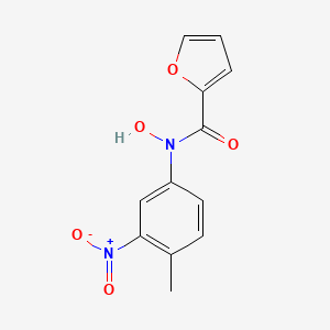 molecular formula C12H10N2O5 B14659898 N-Hydroxy-N-(4-methyl-3-nitrophenyl)furan-2-carboxamide CAS No. 51639-72-6