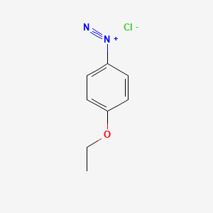 molecular formula C8H9ClN2O B14659936 Benzenediazonium, 4-ethoxy-, chloride CAS No. 38793-99-6