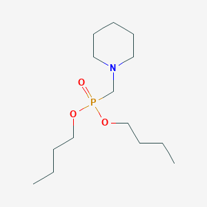 molecular formula C14H30NO3P B14659995 Phosphonic acid, (1-piperidinylmethyl)-, dibutyl ester CAS No. 51770-59-3