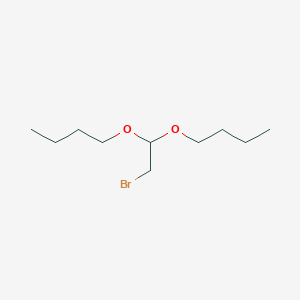 molecular formula C10H21BrO2 B14659996 Butane, 1,1'-[(2-bromoethylidene)bis(oxy)]bis- CAS No. 40398-10-5