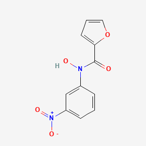 molecular formula C11H8N2O5 B14660016 N-Hydroxy-N-(3-nitrophenyl)furan-2-carboxamide CAS No. 51639-69-1