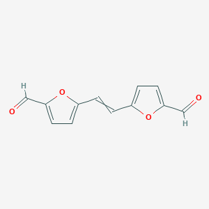 molecular formula C12H8O4 B14660029 5,5'-(Ethene-1,2-diyl)di(furan-2-carbaldehyde) CAS No. 41797-34-6