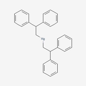 molecular formula C28H26Hg B14660062 Bis(2,2-diphenylethyl)mercury CAS No. 38958-17-7