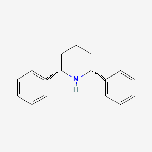 molecular formula C17H19N B14660113 (2R,6S)-2,6-Diphenylpiperidine CAS No. 38047-66-4