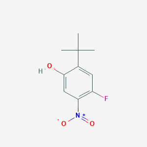 molecular formula C10H12FNO3 B1466012 2-叔丁基-4-氟-5-硝基苯酚 CAS No. 873055-44-8