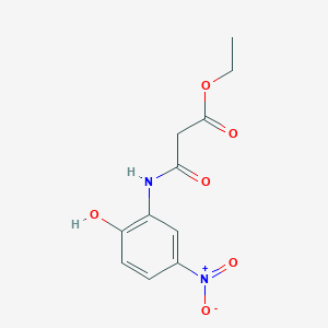 molecular formula C11H12N2O6 B14660169 Ethyl 3-(2-hydroxy-5-nitroanilino)-3-oxopropanoate CAS No. 50739-96-3