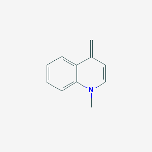 molecular formula C11H11N B14660188 Quinoline, 1,4-dihydro-1-methyl-4-methylene- CAS No. 38755-69-0