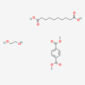 molecular formula C22H34O10 B14660201 Decanedioic acid;dimethyl benzene-1,4-dicarboxylate;ethane-1,2-diol CAS No. 41315-87-1
