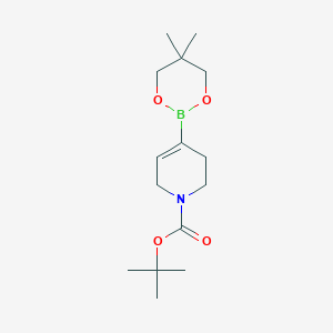 molecular formula C15H26BNO4 B1466021 3,6-Dihydro-2H-pyridine-1-N-boc-4-boronic acid neopentylglycol ester CAS No. 1167991-21-0