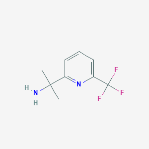 molecular formula C9H11F3N2 B1466024 2-(6-(Trifluoromethyl)pyridin-2-yl)propan-2-amine CAS No. 1192356-25-4