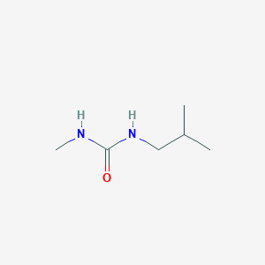 molecular formula C6H14N2O B14660329 Urea, N-methyl-N'-(2-methylpropyl)- CAS No. 38014-54-9