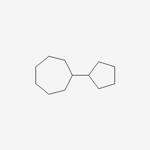 molecular formula C12H22 B14660337 Cyclopentylcycloheptane CAS No. 42347-48-8