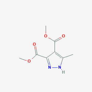 molecular formula C8H10N2O4 B14660350 Dimethyl 5-methyl-1H-pyrazole-3,4-dicarboxylate CAS No. 37387-73-8
