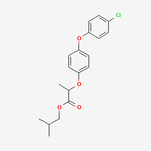 molecular formula C19H21ClO4 B14660366 Clofop-isobutyl CAS No. 51337-71-4