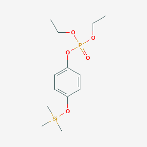 molecular formula C13H23O5PSi B14660393 Diethyl 4-[(trimethylsilyl)oxy]phenyl phosphate CAS No. 52057-52-0