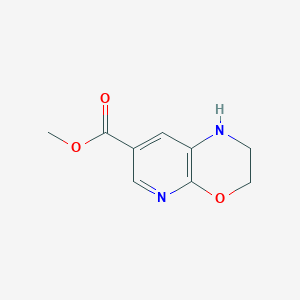 molecular formula C9H10N2O3 B1466041 methyl 2,3-dihydro-1H-pyrido[2,3-b][1,4]oxazine-7-carboxylate CAS No. 1188528-92-8