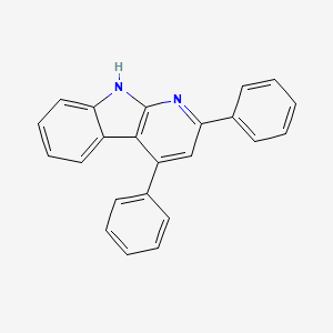 molecular formula C23H16N2 B14660413 2,4-diphenyl-9H-pyrido[2,3-b]indole CAS No. 50682-33-2