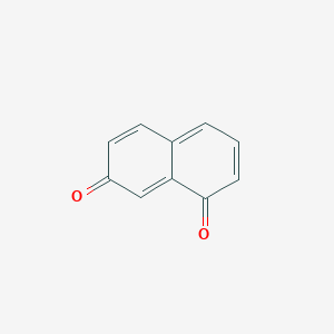 molecular formula C10H6O2 B14660431 Naphthalene-1,7-dione CAS No. 46001-16-5