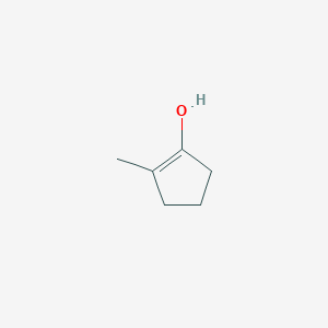molecular formula C6H10O B14660444 Cyclopentenol, methyl- CAS No. 42871-13-6