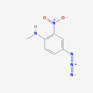 molecular formula C7H7N5O2 B14660447 4-Azido-N-methyl-2-nitroaniline CAS No. 38873-74-4