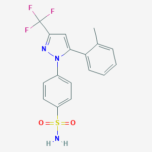 molecular formula C17H14F3N3O2S B146605 4-Desmethyl-2-methyl Celecoxib CAS No. 170569-99-0