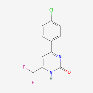B1466051 6-(4-chlorophenyl)-4-(difluoromethyl)pyrimidin-2(1H)-one CAS No. 1271474-79-3