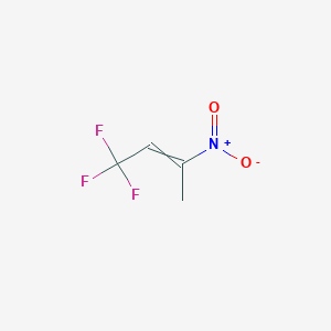 molecular formula C4H4F3NO2 B1466055 1,1,1-Trifluoro-3-nitrobut-2-ene CAS No. 401-66-1