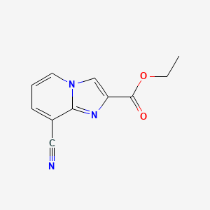 B1466060 Ethyl 8-cyanoimidazo[1,2-A]pyridine-2-carboxylate CAS No. 885275-88-7