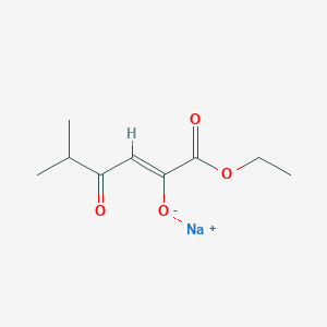 sodium (2Z)-1-ethoxy-5-methyl-1,4-dioxohex-2-en-2-olate