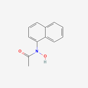 molecular formula C12H11NO2 B14660664 N-Hydroxy-N-(naphthalen-1-yl)acetamide CAS No. 38105-20-3