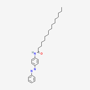 molecular formula C28H41N3O B14660696 N-{4-[(E)-Phenyldiazenyl]phenyl}hexadecanamide CAS No. 39793-14-1