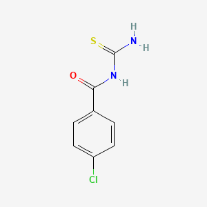 molecular formula C8H7ClN2OS B14660719 N-carbamothioyl-4-chlorobenzamide CAS No. 38334-94-0