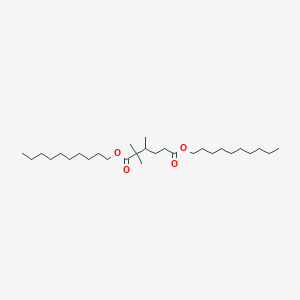 molecular formula C29H56O4 B14660727 Didecyl 2,2,3-trimethylhexanedioate CAS No. 41539-70-2