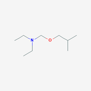 molecular formula C9H21NO B14660811 N-Ethyl-N-[(2-methylpropoxy)methyl]ethanamine CAS No. 50339-65-6
