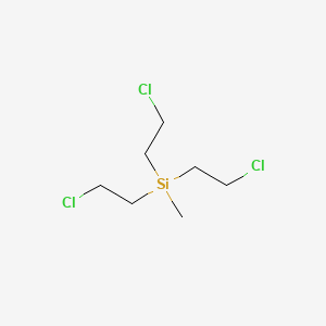 molecular formula C7H15Cl3Si B14660819 Tris(2-chloroethyl)(methyl)silane CAS No. 51664-57-4