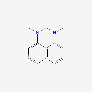 molecular formula C13H14N2 B14660840 2,3-Dihydro-1,3-dimethyl-1H-perimidine CAS No. 37471-00-4