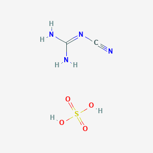 molecular formula C2H6N4O4S B14660881 Guanidine, cyano-, sulfate CAS No. 40529-30-4