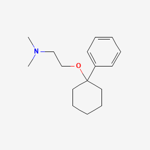 molecular formula C16H25NO B14660884 N,N-Dimethyl-2-(1-phenylcyclohexyl)oxy-ethanamine CAS No. 46851-64-3