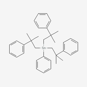 molecular formula C36H44Sn B14661030 Tris(2-methyl-2-phenylpropyl)(phenyl)stannane CAS No. 37127-56-3