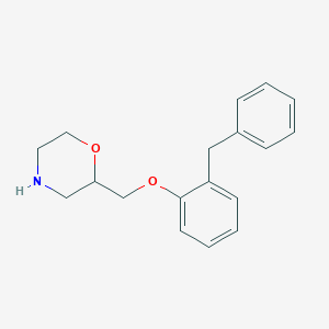 molecular formula C18H21NO2 B14661031 2-[(2-Benzylphenoxy)methyl]morpholine CAS No. 48189-52-2