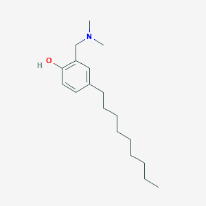 molecular formula C18H31NO B14661055 Phenol, 2-[(dimethylamino)methyl]-4-nonyl- CAS No. 39026-74-9