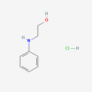 molecular formula C8H12ClNO B14661080 Ethanol, 2-anilino-, hydrochloride CAS No. 41210-94-0