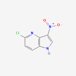 B1466116 5-chloro-3-nitro-1H-pyrrolo[3,2-b]pyridine CAS No. 1116136-63-0