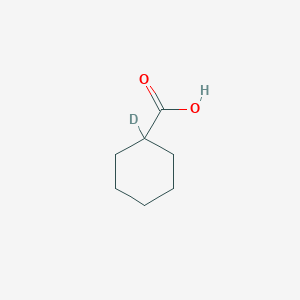 molecular formula C7H12O2 B1466137 Cyclohexanecarboxylic-1-D1 acid 