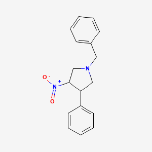 molecular formula C17H18N2O2 B1466139 1-Benzyl-3-nitro-4-phenylpyrrolidine CAS No. 1823551-60-5