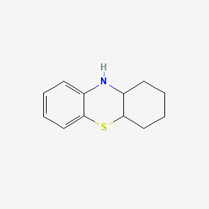 molecular formula C12H15NS B14661395 2,3,4,4a,10,10a-Hexahydro-1h-phenothiazine CAS No. 37004-69-6