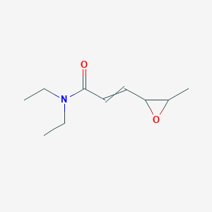 molecular formula C10H17NO2 B14661433 N,N-Diethyl-3-(3-methyloxiran-2-YL)prop-2-enamide CAS No. 50362-20-4