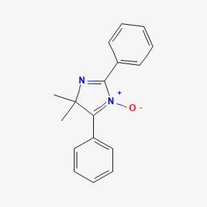 molecular formula C17H16N2O B14661498 4,4-Dimethyl-2,5-diphenyl-4h-imidazole 1-oxide CAS No. 38870-61-0
