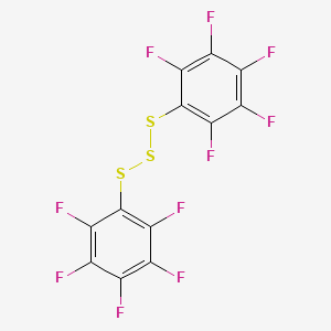 molecular formula C12F10S3 B14661510 Bis(pentafluorophenyl)trisulfane CAS No. 52082-75-4