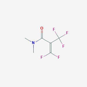 molecular formula C6H6F5NO B14661545 3,3-Difluoro-N,N-dimethyl-2-(trifluoromethyl)prop-2-enamide CAS No. 41296-91-7